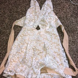 White Lace Romper